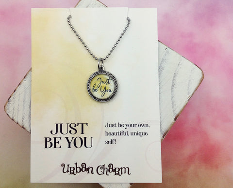 Just Be You Word Necklace