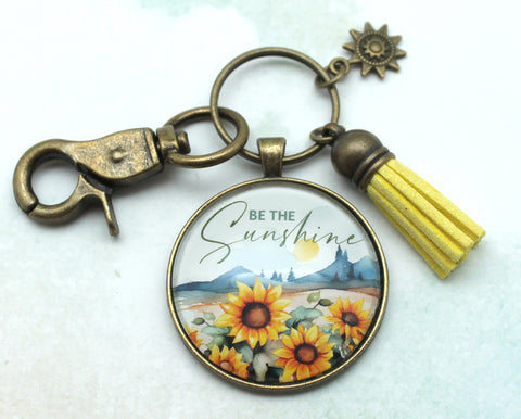 Be the Sunshine Bronze Keychain