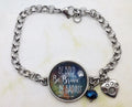 Be Bold Be Brave Be Badass Pewter Rolo Bracelet