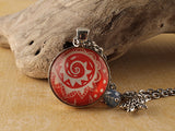 BEA01 - Sunsets and Sand Two Sided Necklace