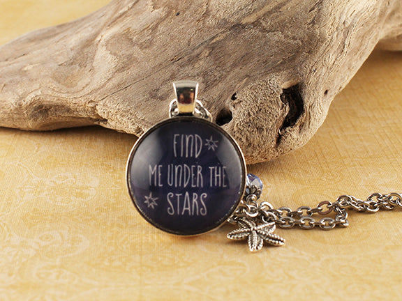 BEA06 - Find Me Under the Stars Two Sided Necklace
