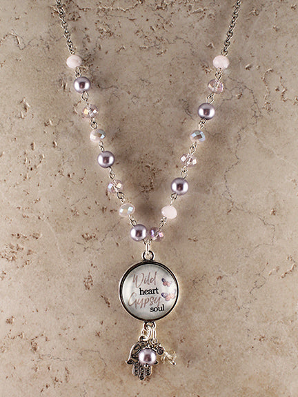 BEAD02- Wild Heart Gypsy Soul Beaded Necklace
