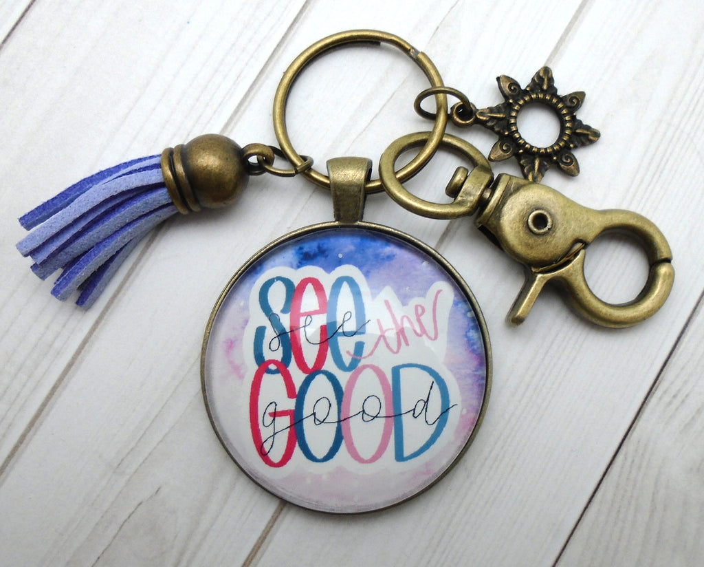 See the Good Bronze Keychain