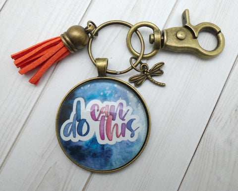 I Can Do This Bronze Keychain