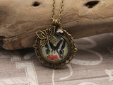 BUT02 - Never Stop Exploring Two Sided Vintage Necklace