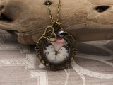 BUT03 - Enjoy Every Moment Two Sided Vintage Necklace