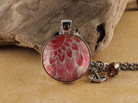 COR02 - Good Vibes Happen on the Tides Two Sided Necklace