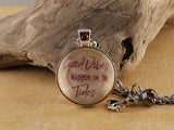 COR02 - Good Vibes Happen on the Tides Two Sided Necklace