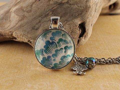COR06 - Mermaid Kisses Starfish Wishes Two Sided Necklace
