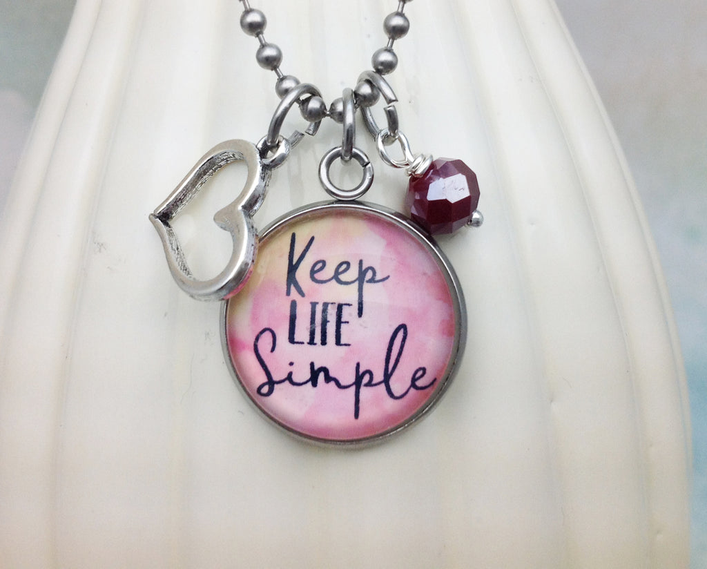 Keep Life Simple Necklace