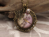 DRA02 - What are You Waiting for? Two Sided Vintage Necklace