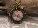 DRA04 - Live with Hope and Joy Two Sided Vintage Necklace