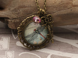DRA05 - Live Life in Full Bloom Two Sided Vintage Necklace