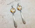 Sunflower Long Drop Earrings