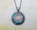 Tree of Life Hammered Edge Pewter Necklace