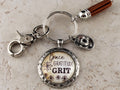 KEY19 - Grace Gratitude GRIT Keychain
