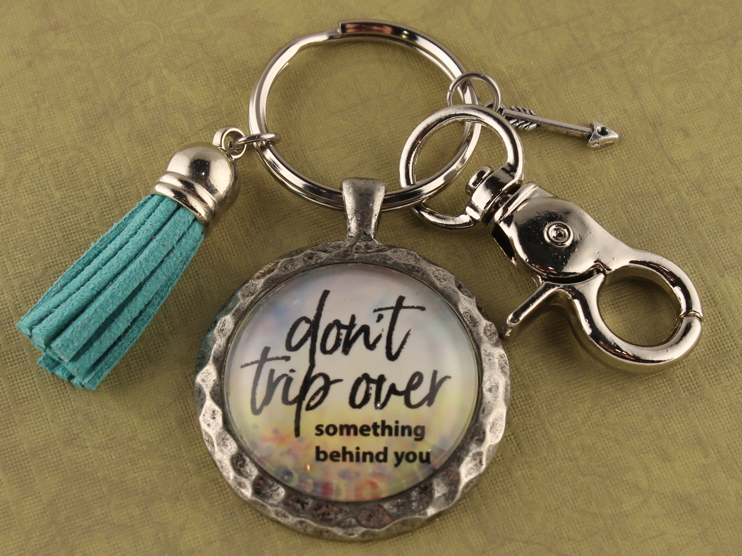 KEY27 - Don't Trip Over Something Behind You Keychain