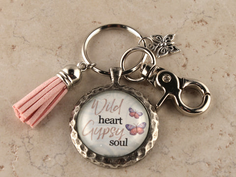 KEY32 - Wild Heart Gypsy Soul Keychain