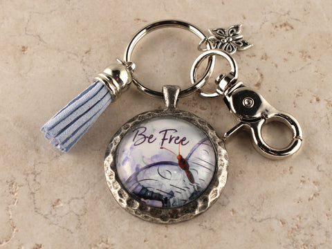 KEY37- Be Free Keychain
