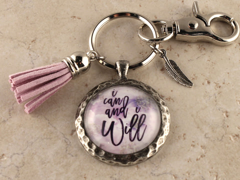KEY38- I Can and I Will Keychain
