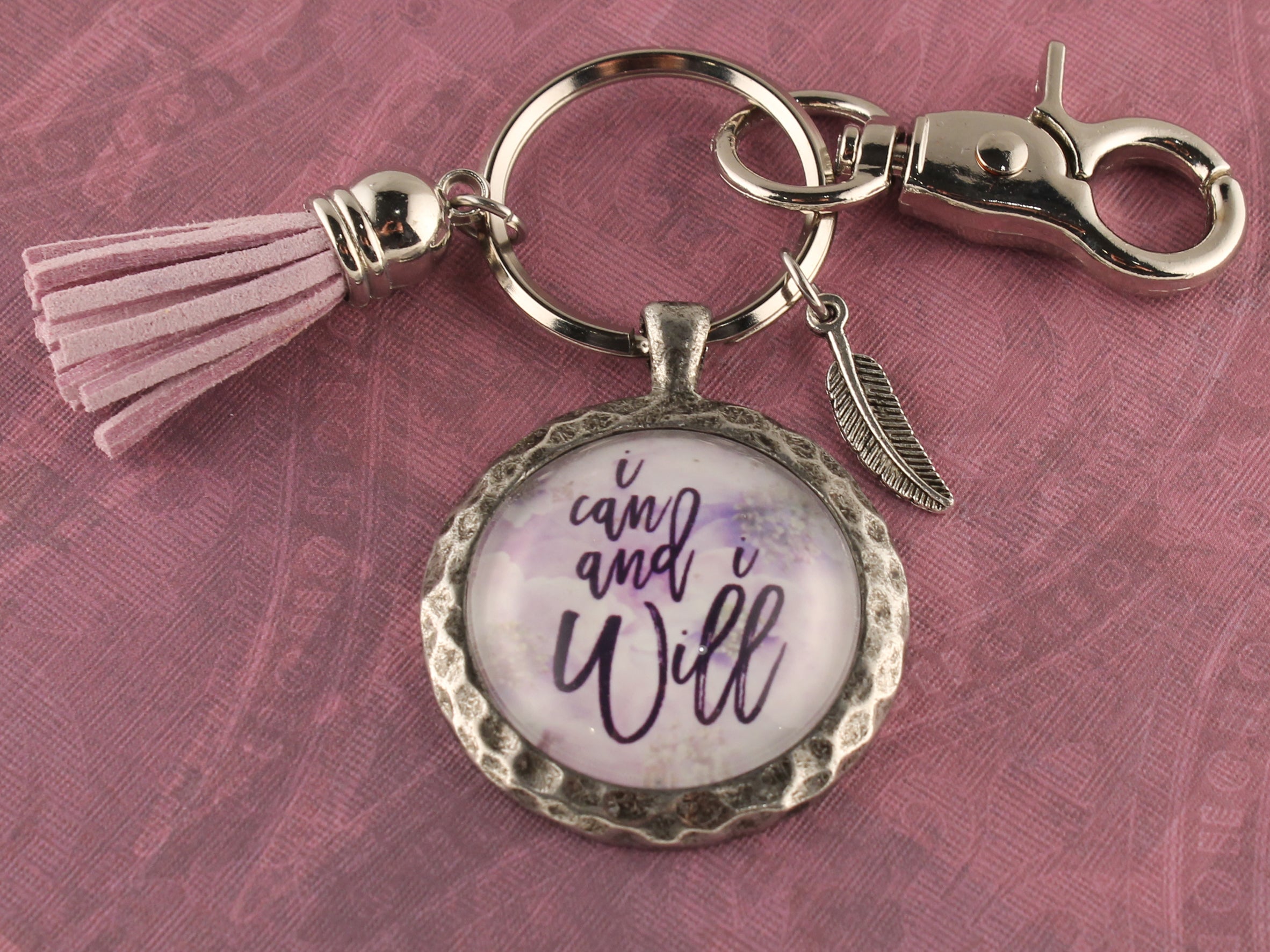 KEY38- I Can and I Will Keychain