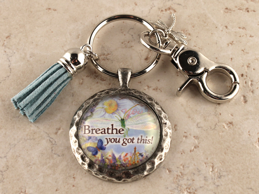 KEY39- Breathe. You Got This! Keychain