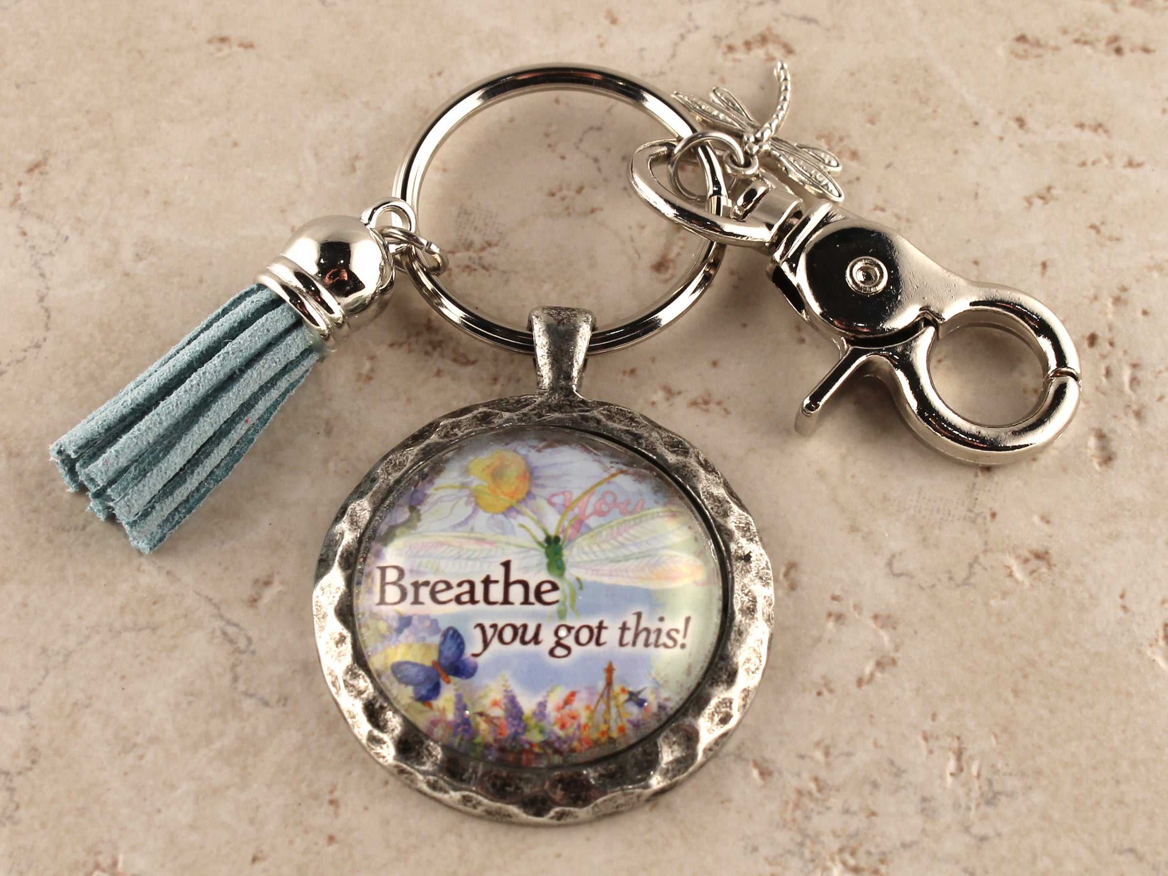 KEY39- Breathe. You Got This! Keychain