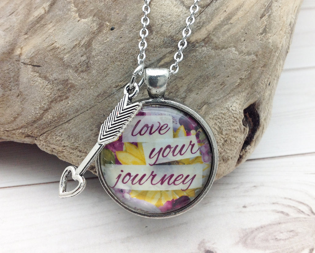 Love Your Journey Pewter Necklace