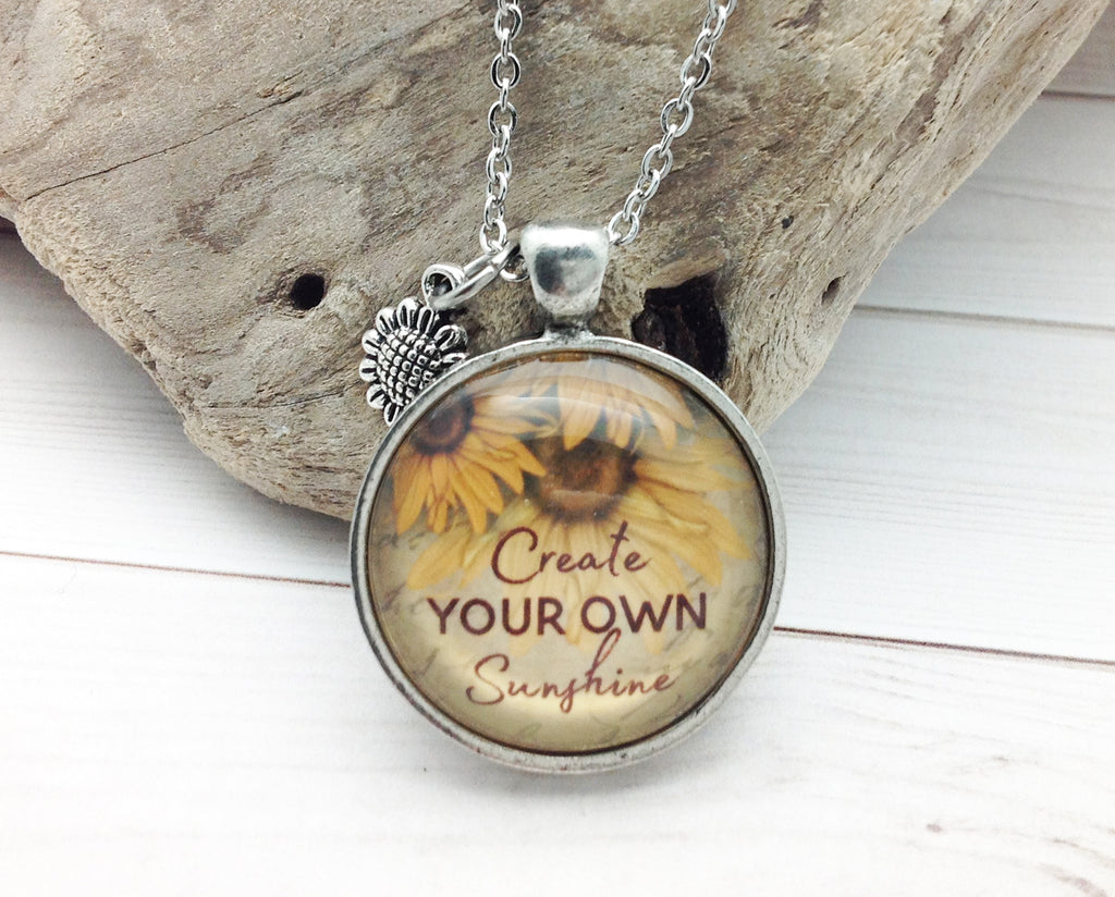 Create Your Own Sunshine Pewter Necklace