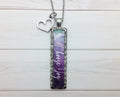 Choose Joy Rectangle Pewter Necklace