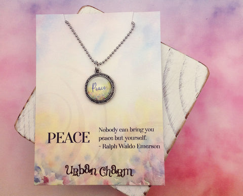 Peace Word Necklace
