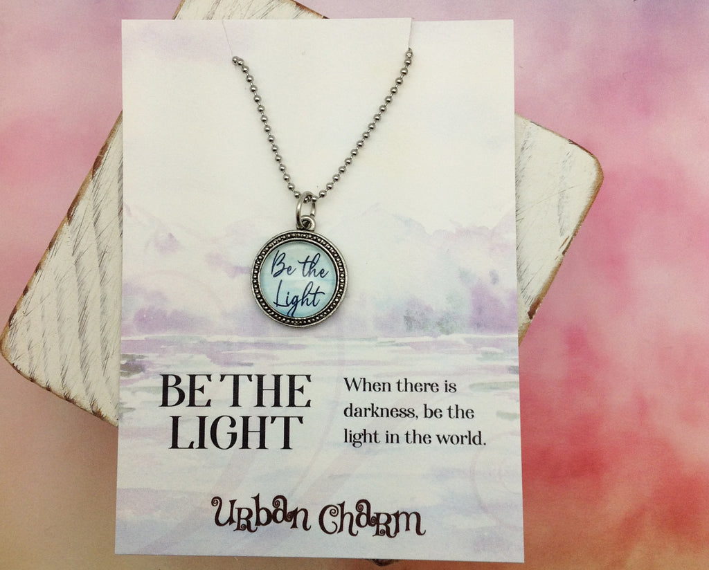 Be the Light Word Necklace