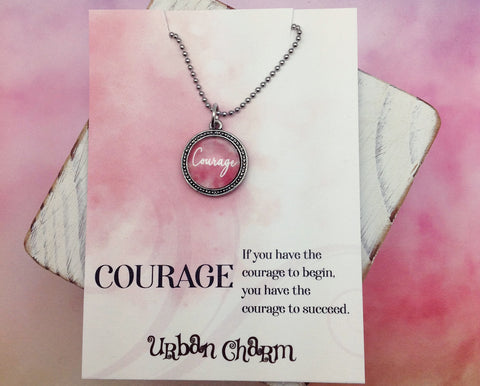 Courage Word Necklace