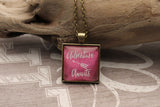 Adventure Awaits Two Sided Necklace