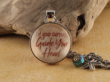 COR05 - Let your Currents Guide your Heart Two Sided Necklace